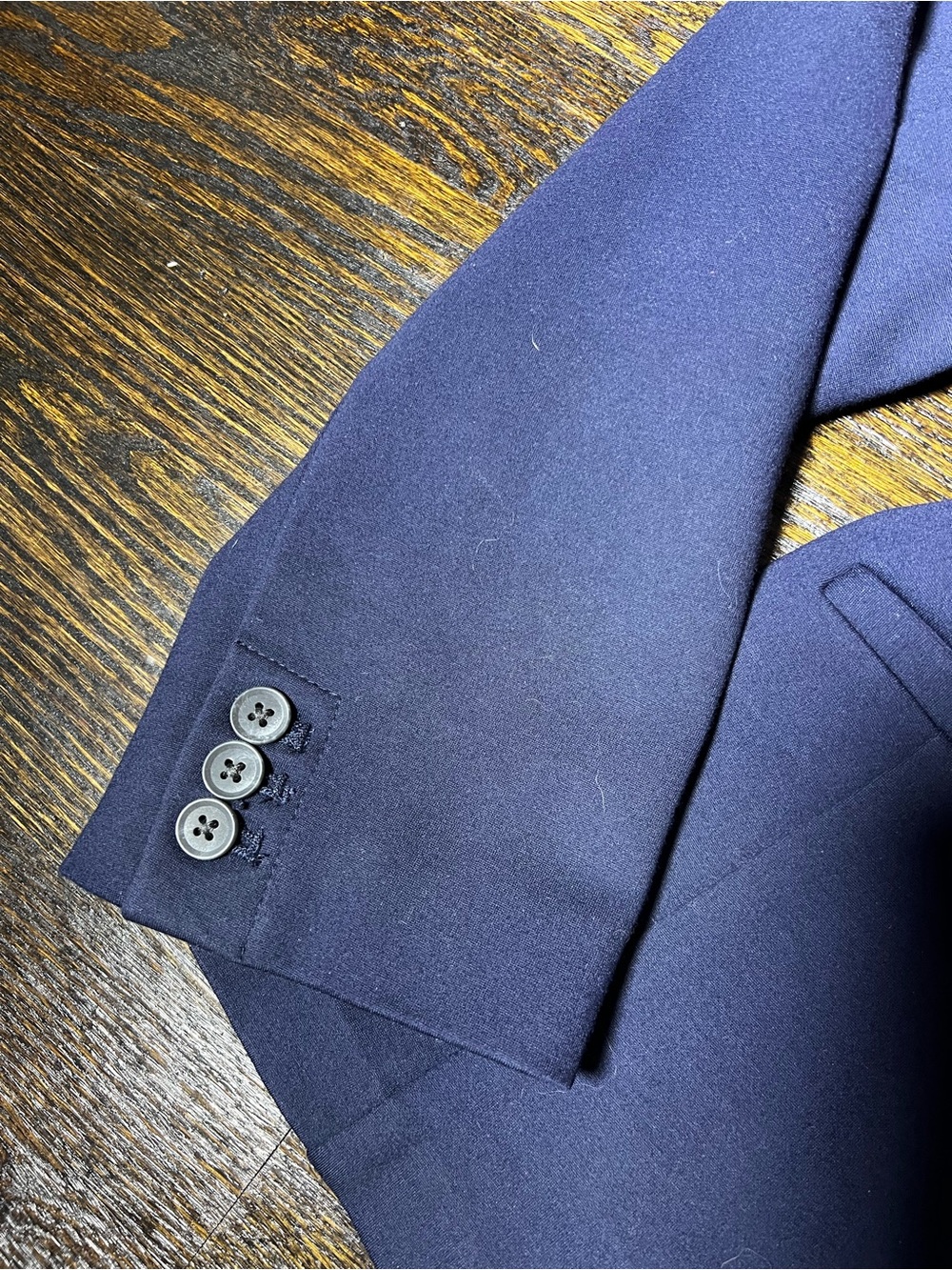 Old Navy Classic Ponte Knit Blazer Navy Blue XL - Picture 4 of 7